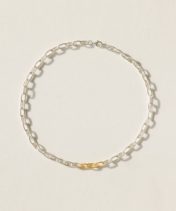 Silver&amp;Gold Chain Necklace